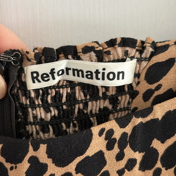 REFORMATION SIGMUND DRESS IN BLITZ PRINT SIZE 6 - Picture 6 of 7